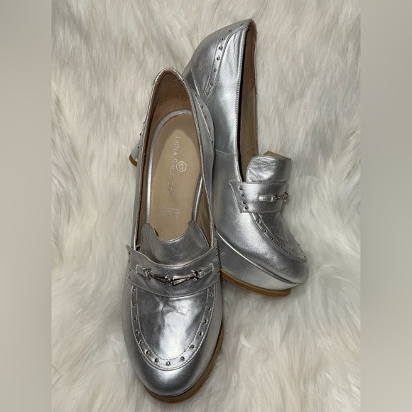 Stylish Silver Loafers for Women - Picture 11 of 12